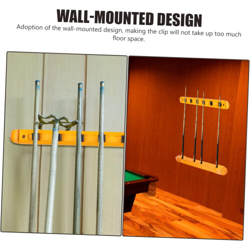 1Satz Multi Billiard Rack Wood Wall Mount for Cues Billiard Accessories Practical Storage Solution for Billiard Enthusiasts 2