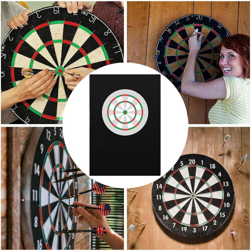 Dartboard Wall Protection, Back Panel, Spliceable, Square, EVA Border, 104x71cm 2