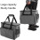 Sewing Machine Bag with Large Capacity, Adjustable Carry Case with Multiple Pockets 2
