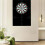 Dartboard Wall Protector Black Square, Lightweight Surround Rings, 6 Pieces 5