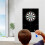 Dartboard Wall Protector Black Square, Lightweight Surround Rings, 6 Pieces 4