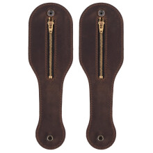 Leather Racket Boston Coin Pocket - Thick Multi-Functional Storage for Men and Women, Durable Design for Everyday Use