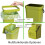 Compact Kitchen Compost Bin, Wall Mount Trash Can with Odor-Blocking Lid for Fresh Green 5L Space-Saving Design 4