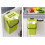 Compact Kitchen Compost Bin, Wall Mount Trash Can with Odor-Blocking Lid for Fresh Green 5L Space-Saving Design 5
