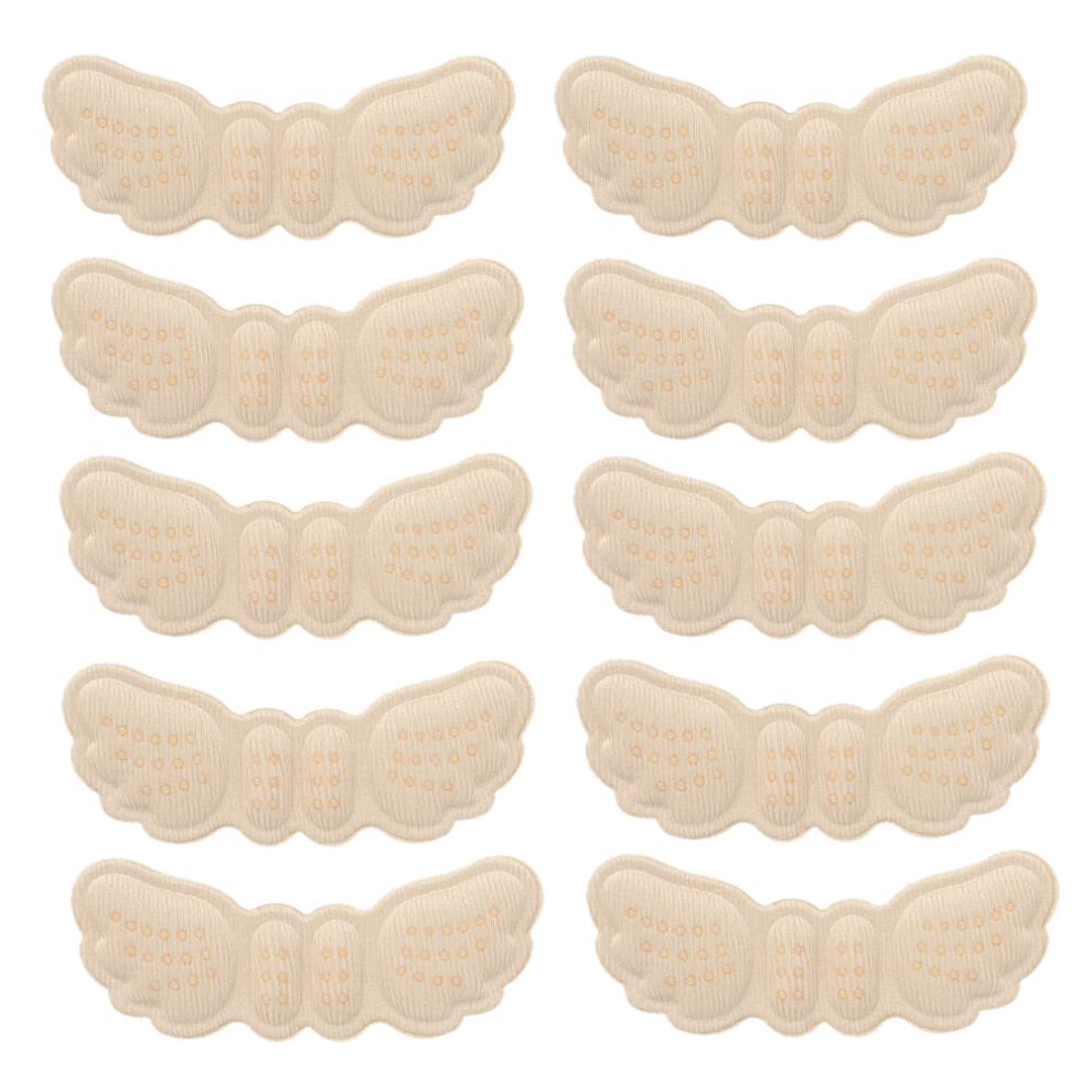 Heel Pads, Wing-Shaped Cushioned Inserts for Women's High Heel Shoe Pads, Gel Heel Cushion with Anti-Slip Design, Seamless Adhesive for Direct Shoe Ap