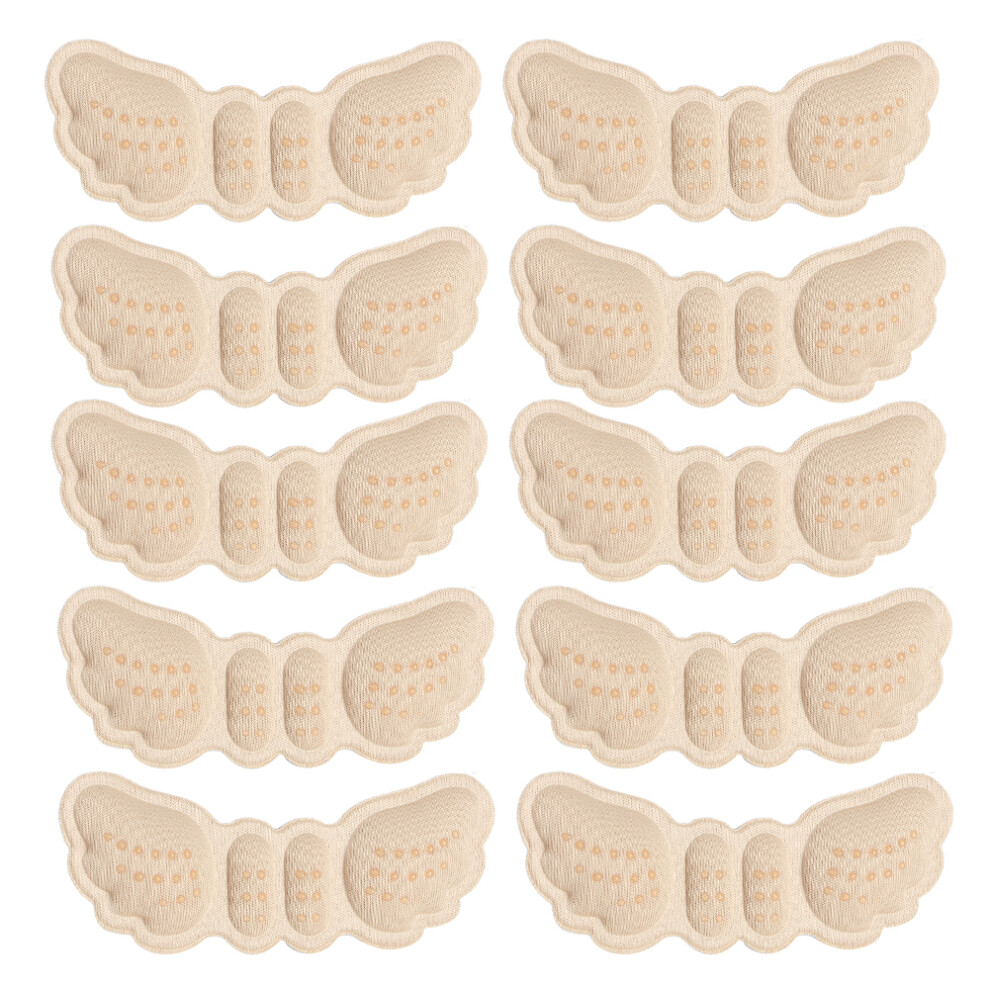 Heel Pads, Wing-Shaped Cushioned Inserts for Women's High Heel Shoe Pads, Gel Heel Cushion with Anti-Slip Design, Seamless Adhesive for Direct Shoe Ap