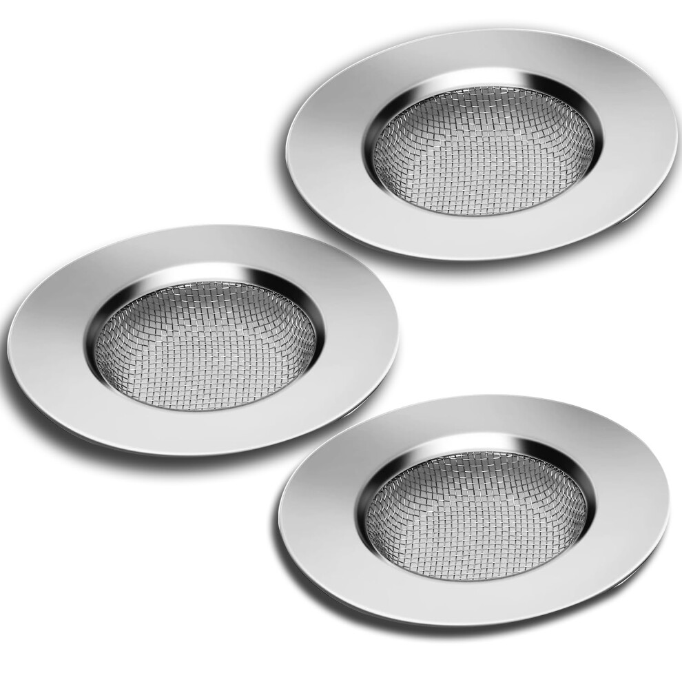 Sink Strainer For Kitchen And Bathroom, Stainless Steel Mesh Drain Catcher With Micro-Perforation, Anti Clogging Drain Protector For Sink Basin Shower 9148971068795