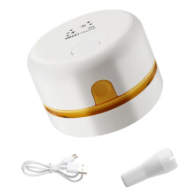 Aspirator de birou cu design estetic, baterie reîncărcabilă și port de încărcare Type-C, accesoriu practic și duză de curățare a