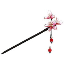 Horquillas de acrílico de alta calidad, estilo retro, para cabello largo de mujer, accesorios para el cabello con flores hechos a mano, diseño