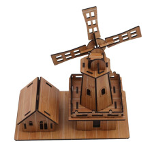 Elegant 3D Wooden Puzzle House, Diy Model House Kit, Hand-Eye Coordination Challenge, Intellectual Development Tool For Creative Minded Individuals, H