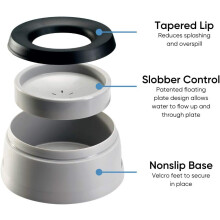 Ultimate Pet Dining Solution, Hygienic Bowl With Dishwasher Safe Design, Anti-spill Function for Stress-Free Feeding at Home & Away