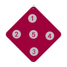 Portable target practice board for fencing training, improves accuracy and dexterity for fencers, training equipment