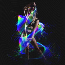 LED Fiber Optic Whip Super Bright Whips Dance Whips Lights 0.5mm Fiber Optic 12 Modes Sparkle Flow Toy for Party Luminous Toy (Pink)
