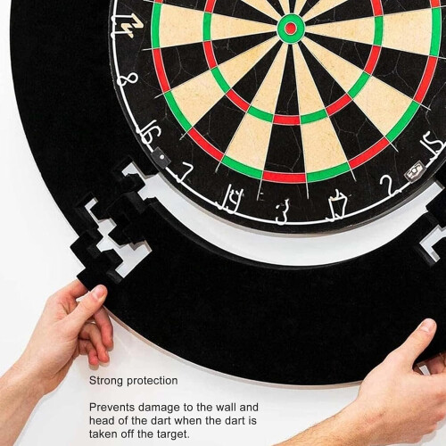 Dart Board Wall Protector Universal Backboard Splicing Dartboard Surround Ring Stable Border No Mounting 2