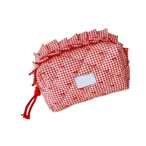 Stijlvolle make-up opbergtas met meerdere compartimenten,-Rood