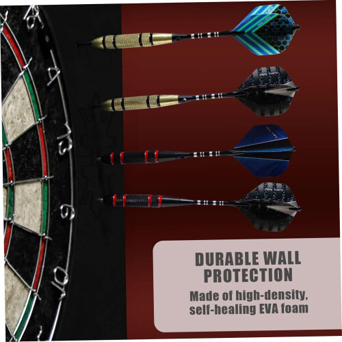 Dartboard Surround EVA Octagonal Darts Board Surround Ring Protective Board Backboard Removable Black Dart Board Wall Protector 2