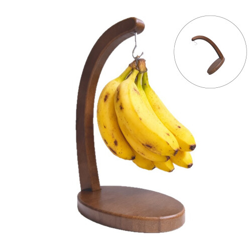 Practical Bamboos Banana Holder Ventilated Fruit Hanger Stand 1