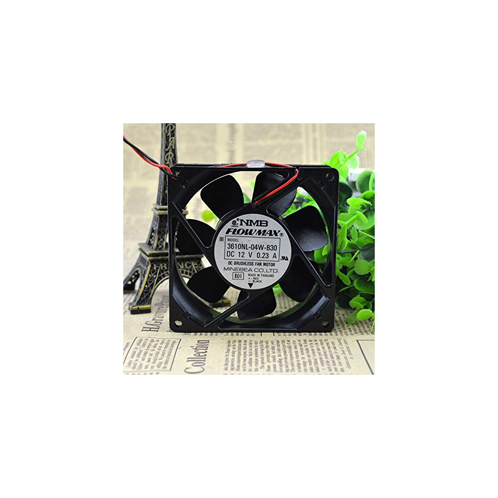 Dc 12V 92Mm Computer Case Fan Airflow Low Noise 2Wire 90X90x25mm Chassis Cooling 9189345076084