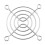 60mm Chrome CPU Fan Grill Guard, Durable Metal Wire Protector for Computer Cooling 1