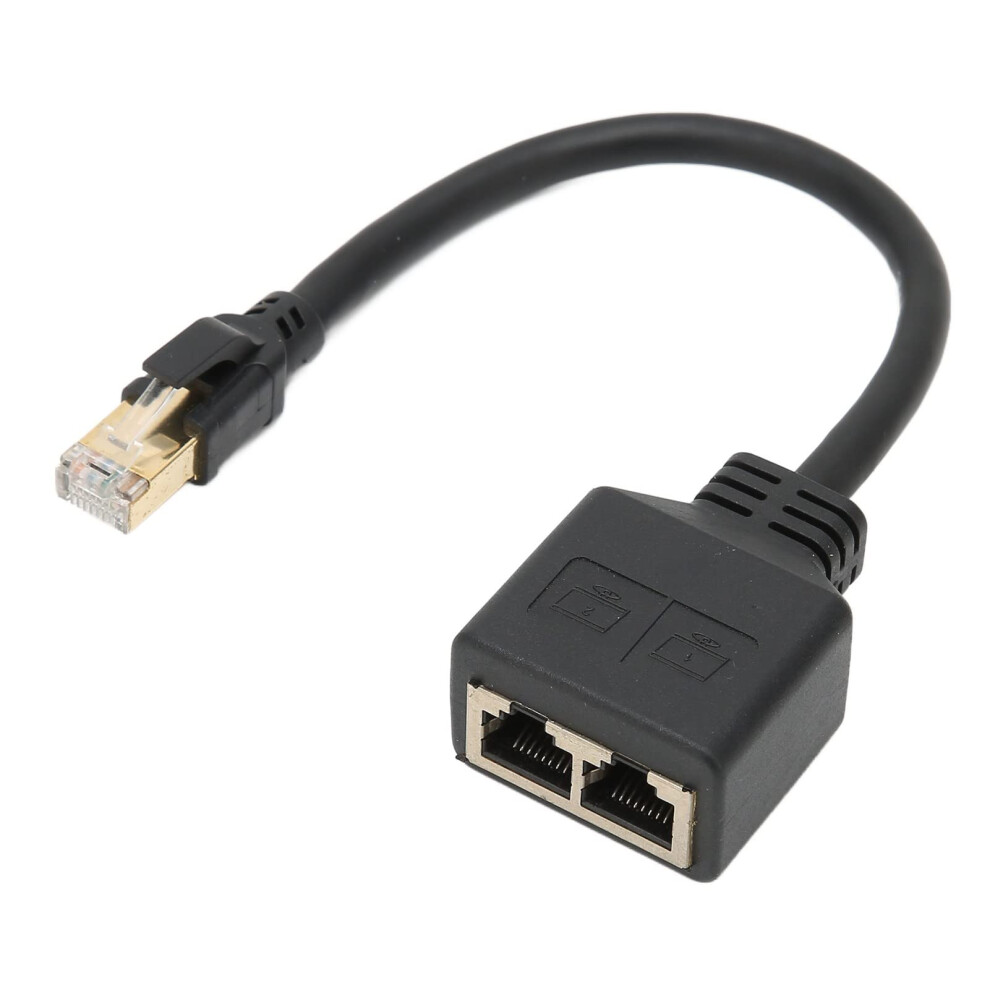 Rj45 Ethernet Splitter 1 Male To 2 Female For Cat5 Cat6 Cat7 Lan 9412369218018