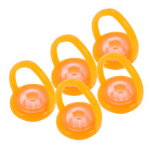 1 set of billiard cue hangers, replacement cue holders, tool for hanging billiard sticks, pool cue storage tips, orange plastic, 5 pieces.