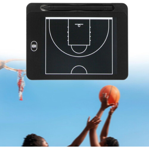 Basketball Strategy Board With Pen For Coaches Game Planning 6.5Inch Size Lock Function 2