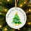 Frosted Oceanic Christmas Tree Accent Clear Holiday Decoration 6