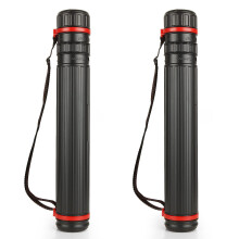 Poster Tube 2 Pack Waterproof Expandable Blueprint Storage with Adjustable Shoulder Strap 17.528in