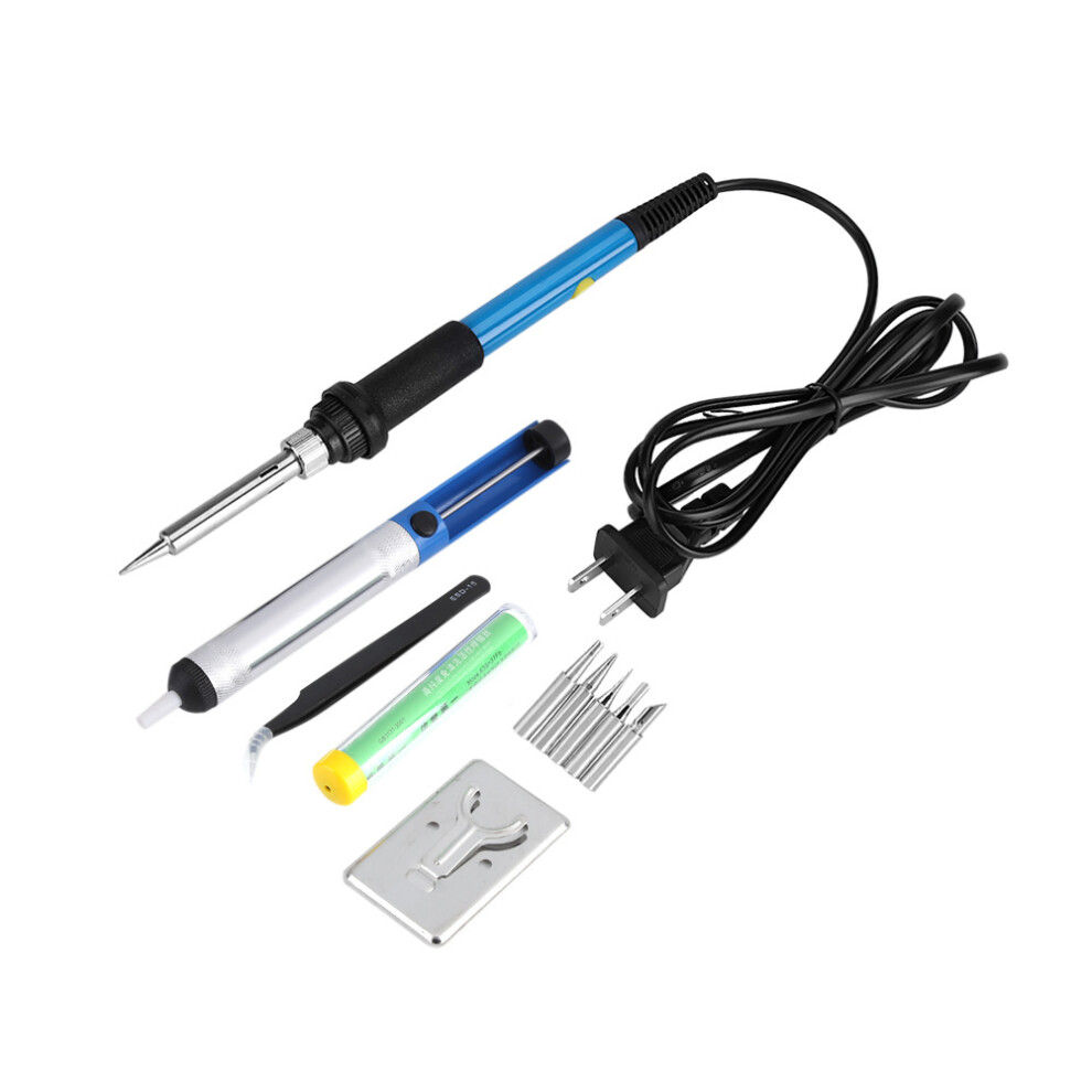 Adjustable Temperature Soldering Iron, 60W Portable Welding Kit With Interchangeable Tips, Comprehensive Tool Set For Electronics And Jewelry Making 9088527591431