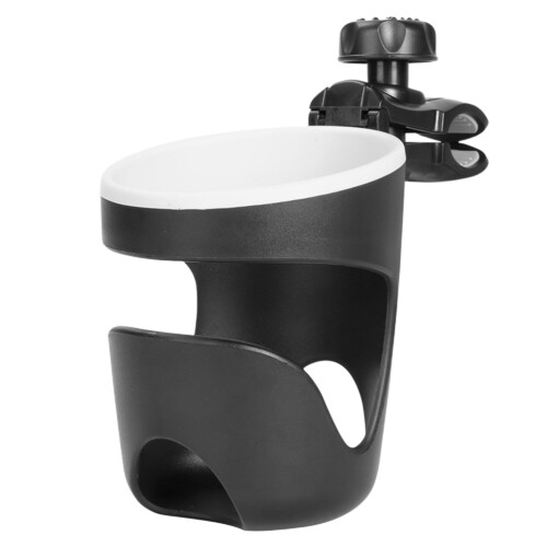 Easy-Clean Detachable Cup for Quick Hygiene, Universal Stroller Cup Holder, Secure & Stable Bottle Support for Various Strollers, 360 Rotatable