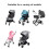 Easy-Clean Detachable Cup for Quick Hygiene, Universal Stroller Cup Holder, Secure & Stable Bottle Support for Various Strollers, 360 Rotatable 4