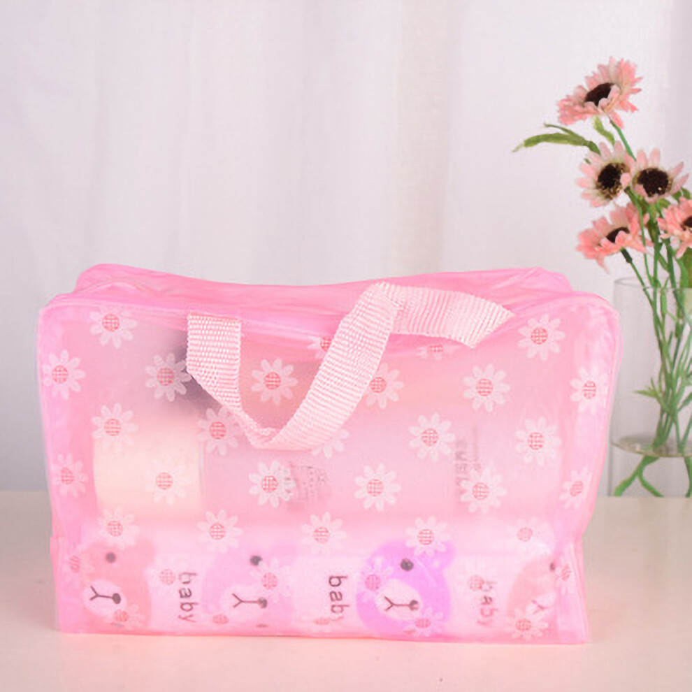 Transparent Makeup Bag, Large Capacity Organizer For Cosmetics And Toiletries With PVC Plastic Material And Waterproof Toiletry Storage