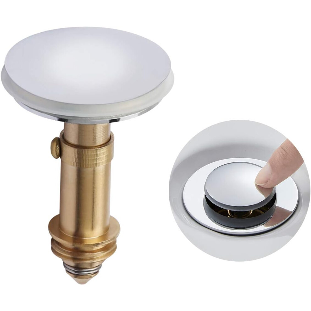 Effortless Sink Management, Spring Mechanism Bathroom Tub Drain With Brass Bullet Core For Reliable Performance 9148971070064