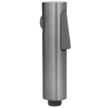 Handheld-Bidet-Duschkopf G1/2 männliches Gewinde, Grau, 15 cm, Wasserdruck verstellbar