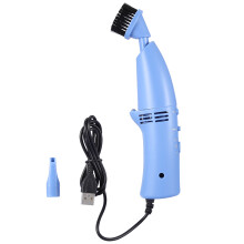 Ergonomic Desk Vacuum, Mini Usb Vacuum Cleaner For Keyboard And Computer, Blue, Equipped With Lighting Lamp, Adjustable Speed Control, Direct Usb