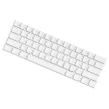 61 toetsen origineel profiel witte keycaps zonder letters voor