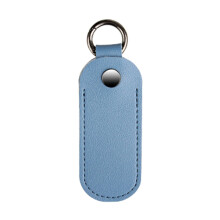 USB-Flash-Laufwerk-Hülle, Mikrofaser-Leder,-Graublau