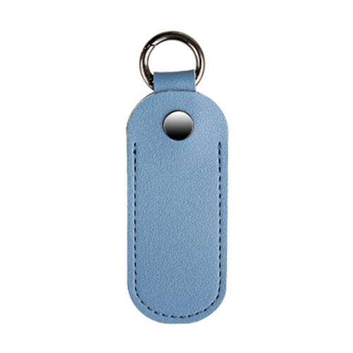 USB Flash Drive Protective Case Microfiber Leather-Gray blue