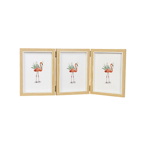 Home Accent Picture Frame Folding Hinged Collage Display With Clear Plexiglass Durable MDF Construction Versatile Display Options High Quality Materia