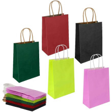 Tukevat paikkauskahvaiset paperipussit, 100 % kierrätettävät kraft-paperipussit, joilla on vahva naarmuuntumisenesto räätälöintiä ja
