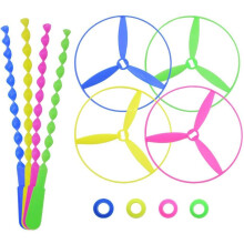 Cadeau d'anniversaire idéal pour les enfants de 5 ans et plus : 40 hélicoptères volants portables et résistants, couleurs assorties, jouet