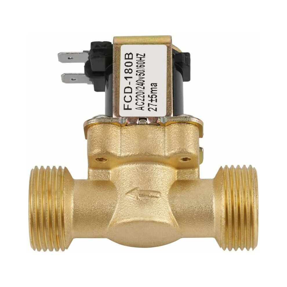 Reliable Nc Design Solenoid Valve For Water Management, Electric Solenoid Valve Ac 220/240V Normally Closed Ensures Stable Performance, Durable Brass 9441426967576
