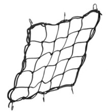 Cargo Net For Motorcycle Bike, Small Meshes In Latex Bungee Cargo Net Ensure Maximum Cargo Security, 40X40Cm Rubber Net With Adjustable Hooks For Atv