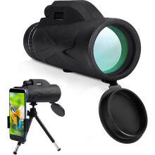 Nitrogen-filled Waterproof Monocular for Bird Watching, Modern Design with BAK-4 Prism for Clear Low Light Vision Sightseeing Concerts Ball Games