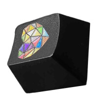 Capuchons de touches en forme de cœur coloré en alliage-Noir