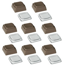 8PCS XDA Height Backlight Keycaps Durability for-Coffee color