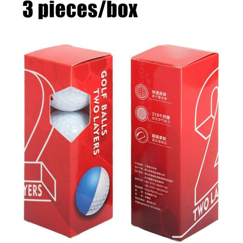 Golf balls, 3piece set for course  training  precise equipment for beginners. 2