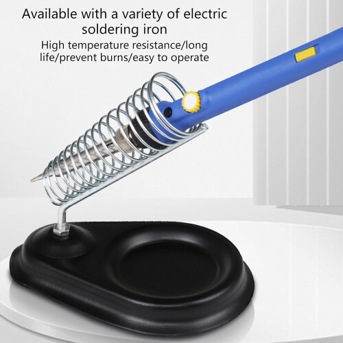 Metal Soldering Iron Stand with Heavy Cast Iron Base for Electronics  and Projects Ref: 8706 1