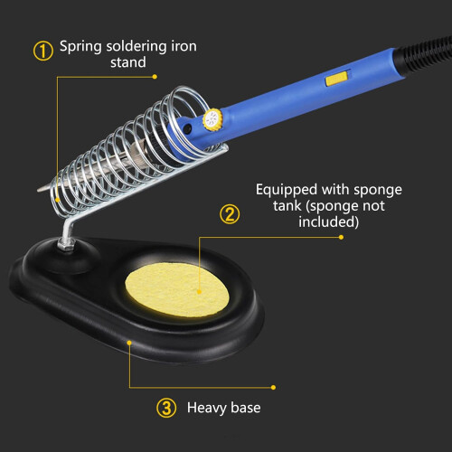 Heat Resistant Soldering Iron Stand for Electronics  with Stable Iron Placement 2
