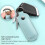 USB Flash Drive Holder Case Microfiber Leather-Gray blue 3